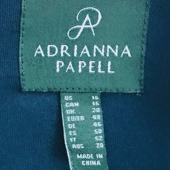 Adrianna Papell Sequin Blouson Maxi Dress Midnight Blue Size 16 NWT - Picture 5 of 12